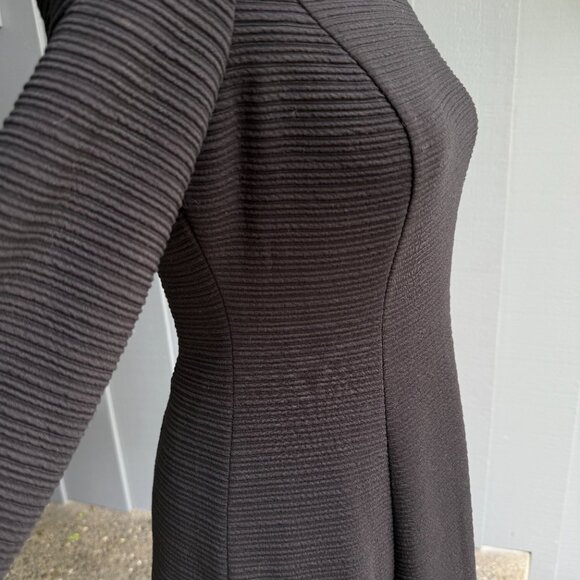 Calvin Klein Black A-Line Textured Knit Dress - Size 4 - Picture 6 of 8